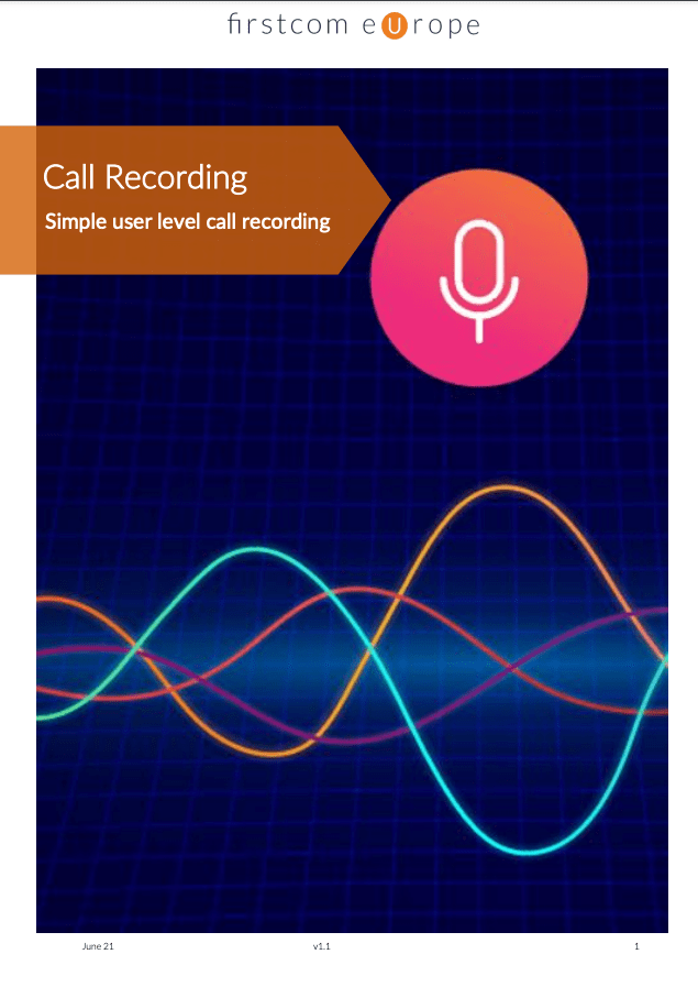 Universe Call Recording